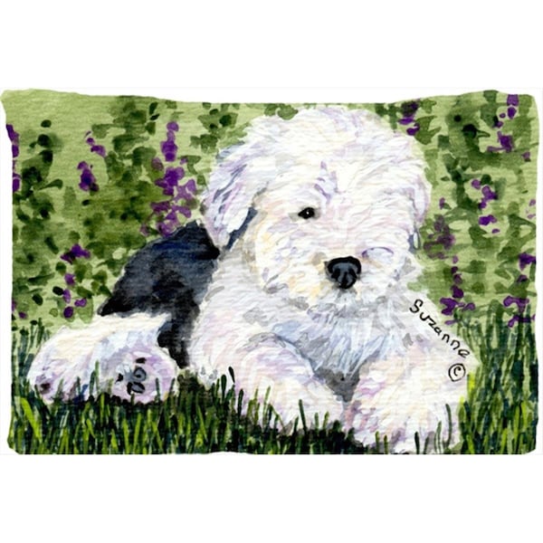 Jensendistributionservices 20.5 x 30 in. Old English Sheepdog Moisture Wicking Fabric Standard Pillowcase MI228391 - main